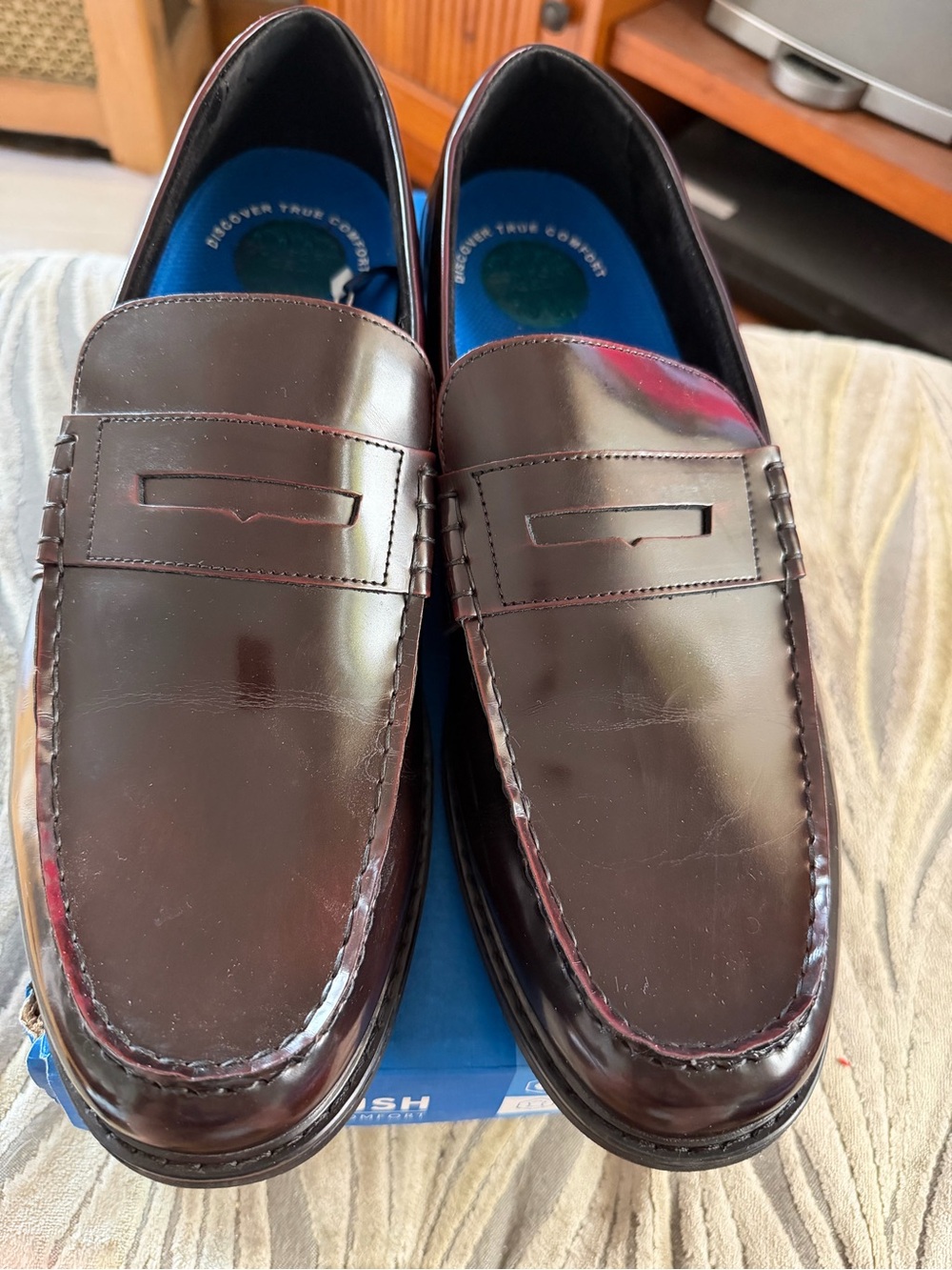 Nunn Bush Classic Penny Loafers in Dark Brown/Mahogany